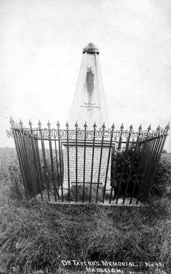 Dr Taylor's Memorial, Hadleigh, Essex. c.1906